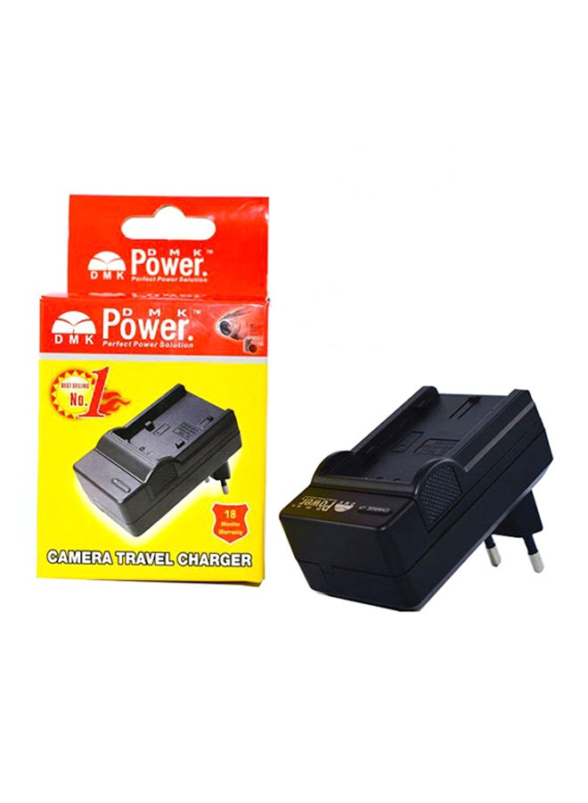 دي أم كي شاحن بطارية رقمي أسود