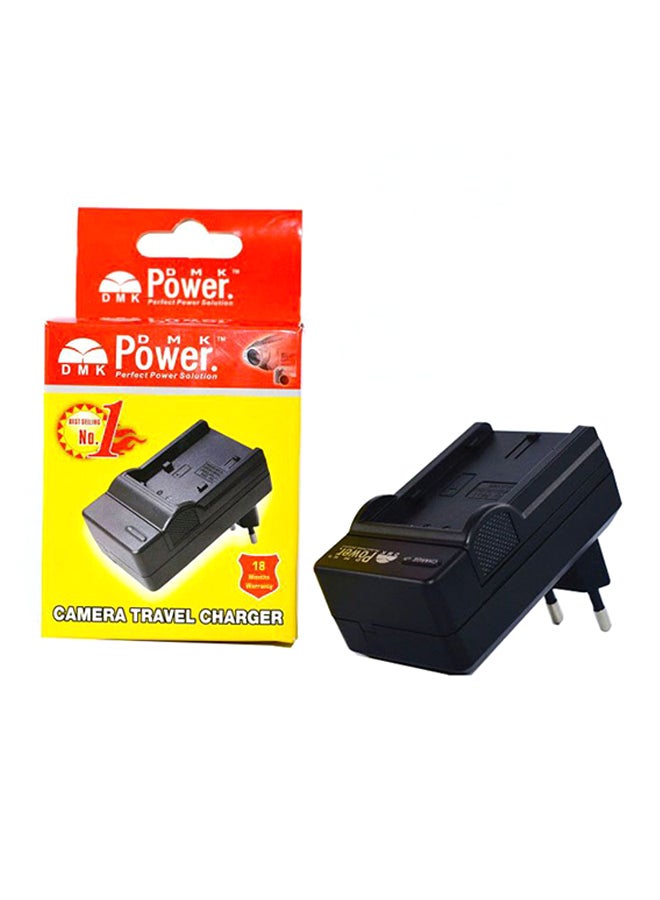 دي أم كي شاحن بطارية رقمي أسود