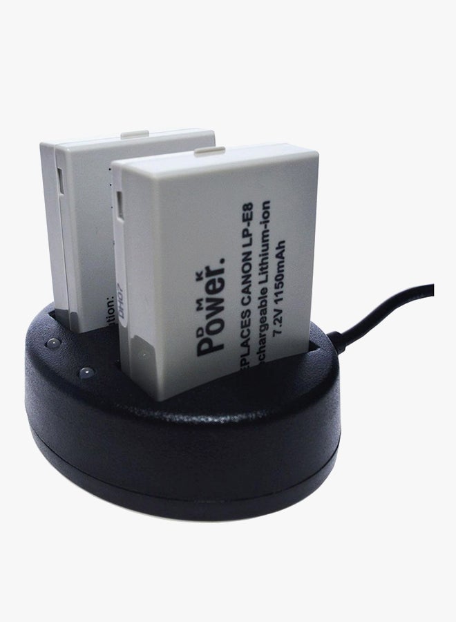 دي أم كي شاحن بطارية رقمي أسود - Image 3