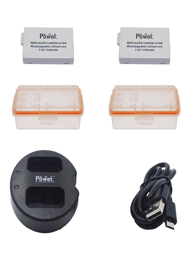 دي أم كي شاحن بطارية رقمي أسود - Image 1