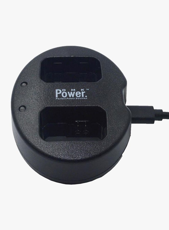 دي أم كي شاحن بطارية رقمي أسود - Image 2