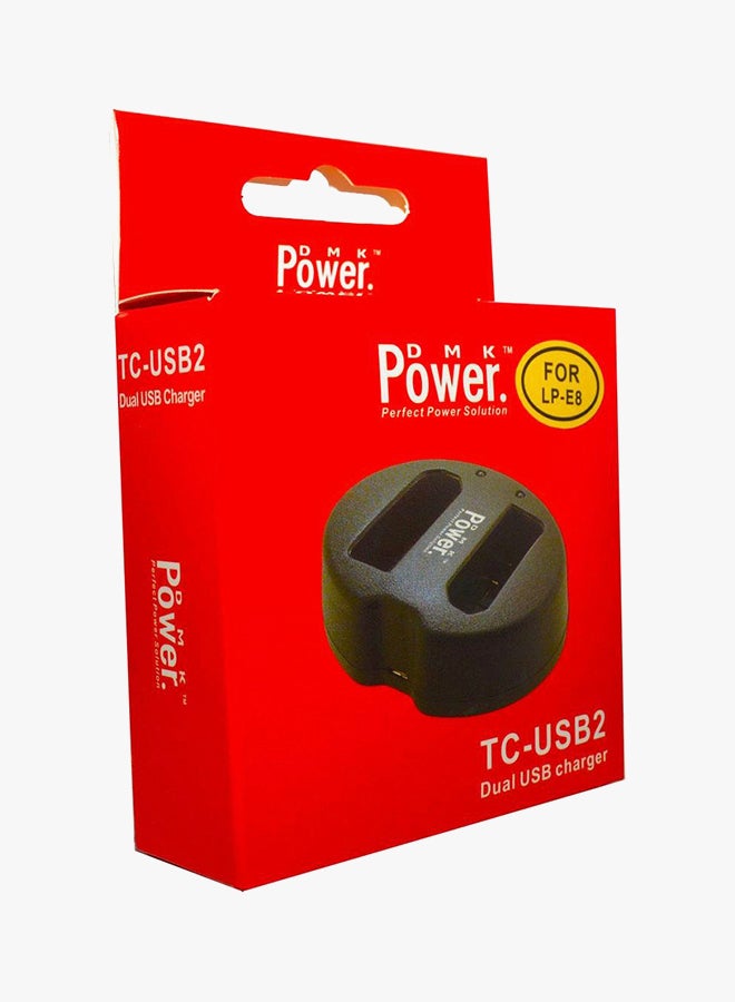 دي أم كي شاحن بطارية رقمي أسود - Image 3