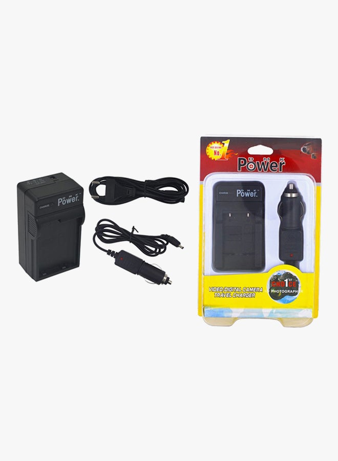 دي أم كي شاحن بطارية NP-FM50 لكاميرات سوني سايبر شوت DSC-S85/MVC-CD200 أسود - Image 2