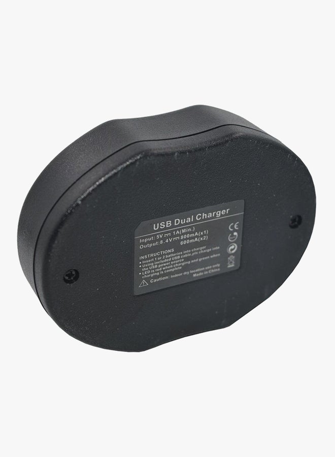 DMK Dual Battery Charger For SONY A7II/A7R/A7S/Alpha/A6300/A6000/A5000/NEX 5T Black - Image 2