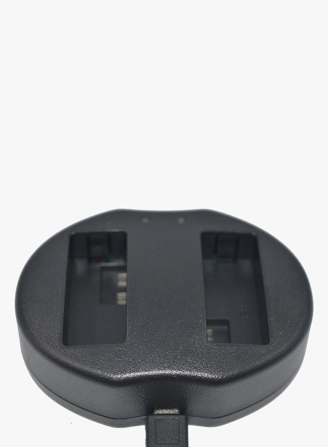 DMK Dual Battery Charger For SONY A7II/A7R/A7S/Alpha/A6300/A6000/A5000/NEX 5T Black - Image 3