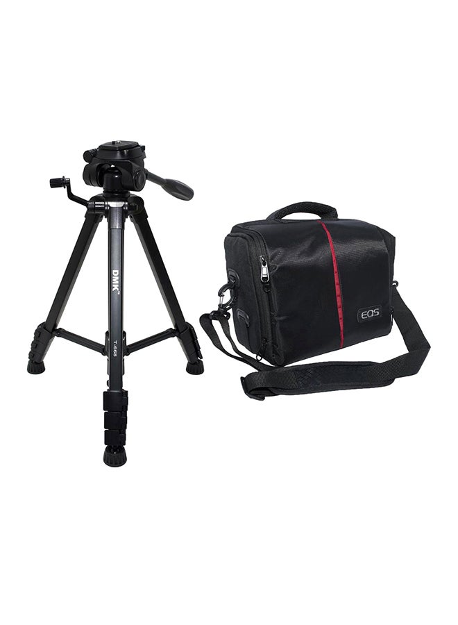 DMK Power T668 Tripod And Bl-25 Eos Camera Bag Black - Image 1