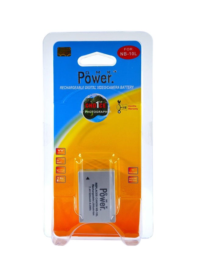 DMK Replacement Battery For Canon Powershot G15/Sx40/Sx50/Hs G1x White - Image 3