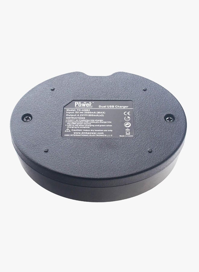 DMK LP-E5 Dual charger Black - Image 2