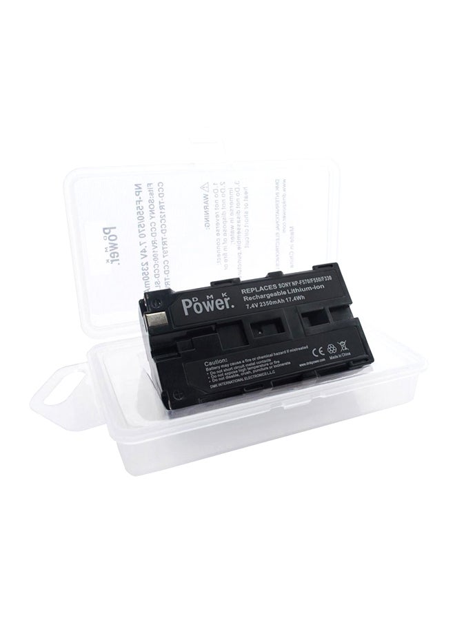 DMK Power Np-F550 F570 Battery 2350Mah For Sony Ccd-Rv100 Ccd-Sl5 Ccd-Tr12 Ccd-Trt97 Ccd-Trv37  Cameras Black - Image 1