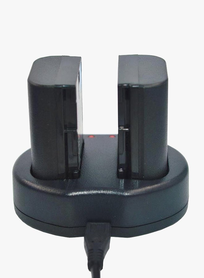 DMK Battery Charger For Canon REBEL T3/ T5/ T6/EOS 1100D /1200D /1300DD Camera Black - Image 2