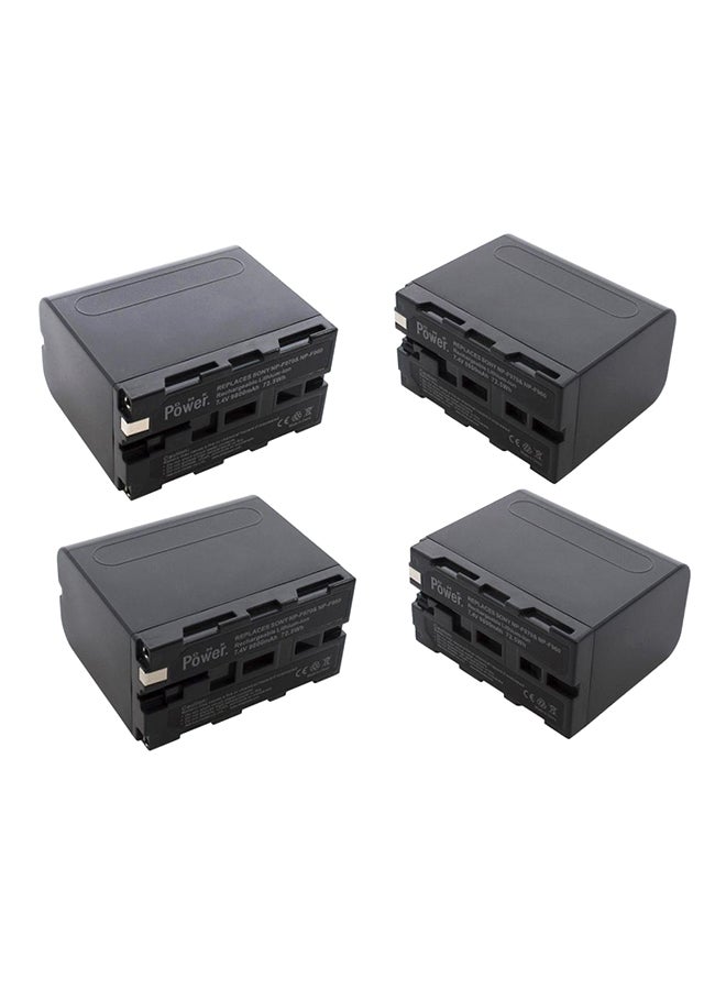 DMK Pack Of 4 Rplacement Battery For LED Video Light and Monitor Black  - Image 1