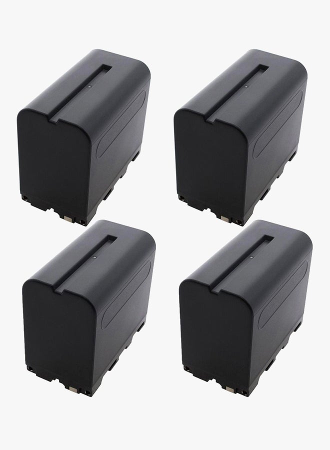 DMK Pack Of 4 Rplacement Battery For LED Video Light and Monitor Black  - Image 3