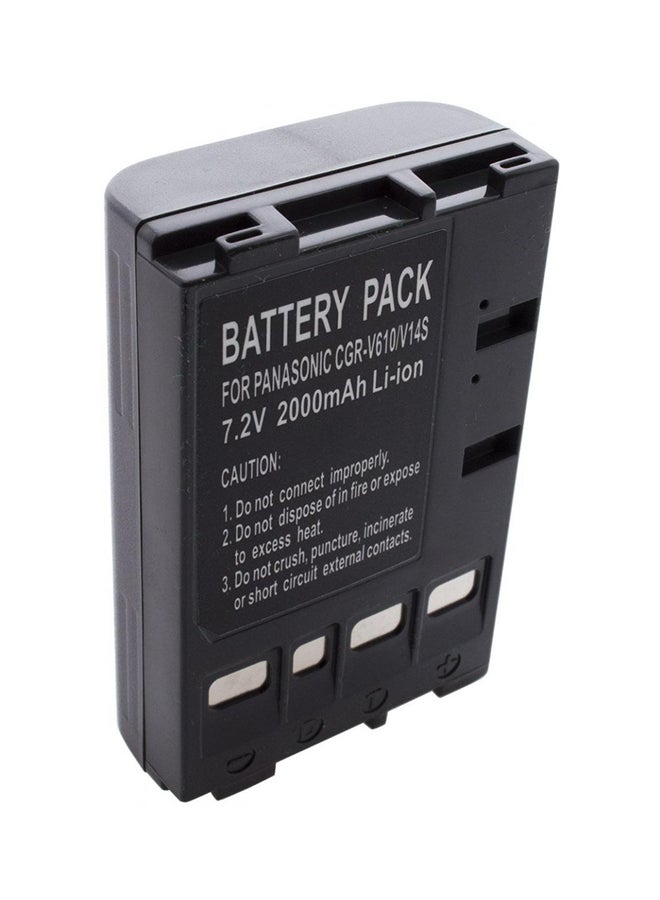 DMK - Replacement Battery For Panasonic VHS-C Video Camera Black - Image 1