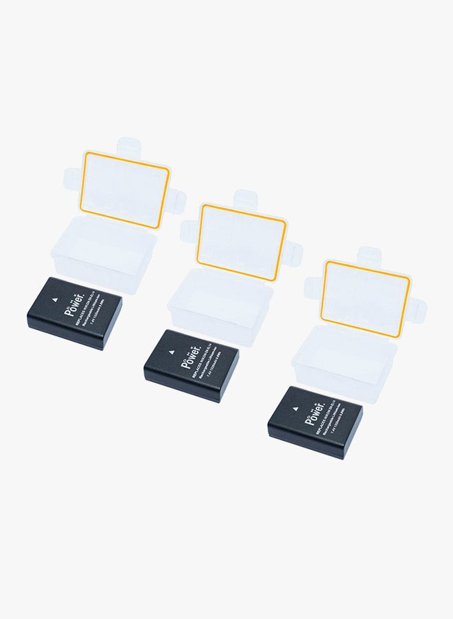 DMK 3 X Battery And 3 X Battery Case For Nikon D3100 D3200 D5100 D5200 D5300 Coolpix P7800 P7700 Camera  - En-El14 Black - Image 2