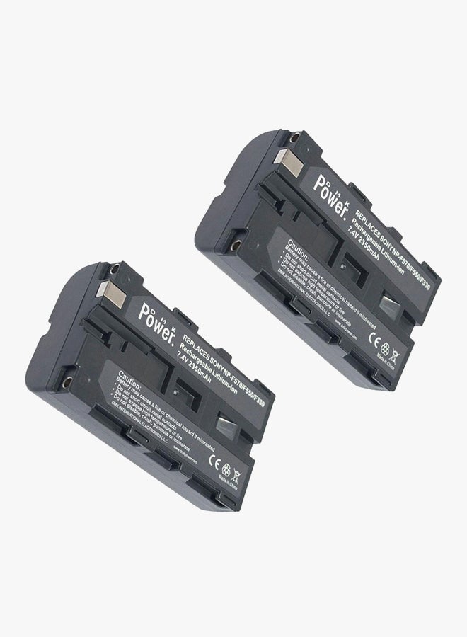 DMK 2-Piece Replacement Battery For NP-F570/F550 Black - Image 3