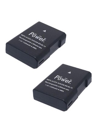 2 X Battery For Nikon D3100 D3200 D5100 D5200 D5300 Coolpix P7800 P7700 Camera  - En-El14 Black - v1550832478/N21321576A_1