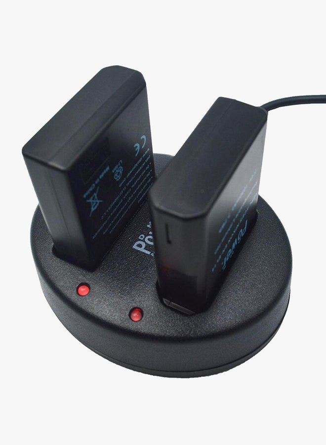 DMK Power 2 EN-EL14 Batteries And 1 TC-USB Dual USB Charger For Nikon Camera Black - Image 3