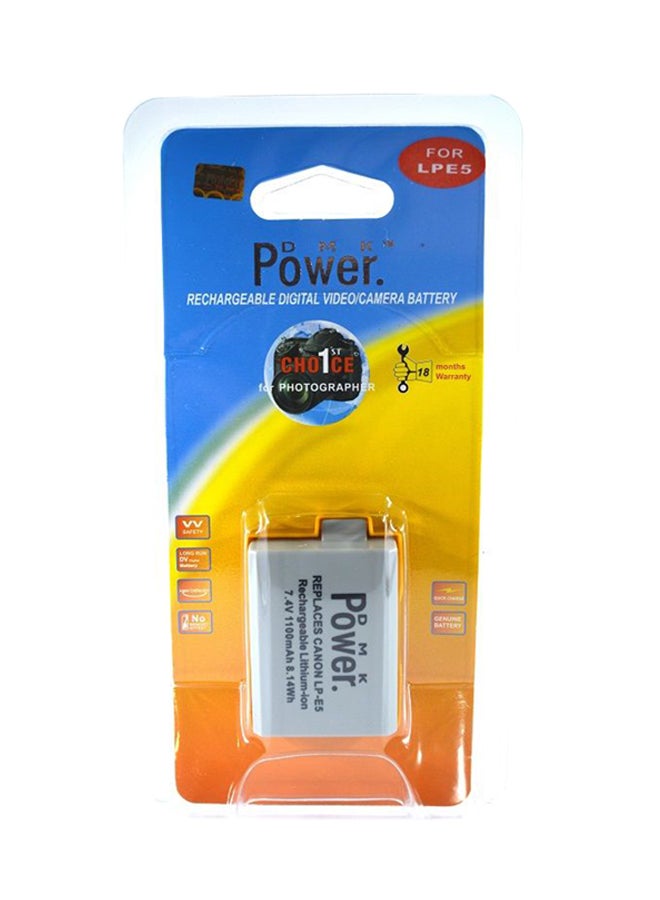 DMK Lp-e5 Replacement Battery White - Image 2