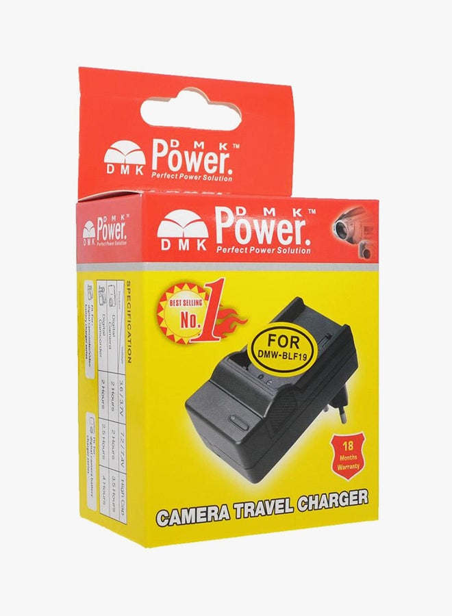 دي أم كي شاحن بطارية طراز BLF19 لكاميرا باناسونيك الرقمية أسود - Image 3