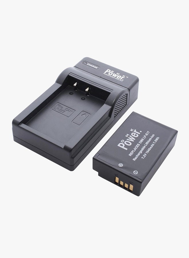 DMK Replacement Battery With Single USB Charger For Canon M3 750D 760D K*** X8i T6i T6s Camera Black - Image 3