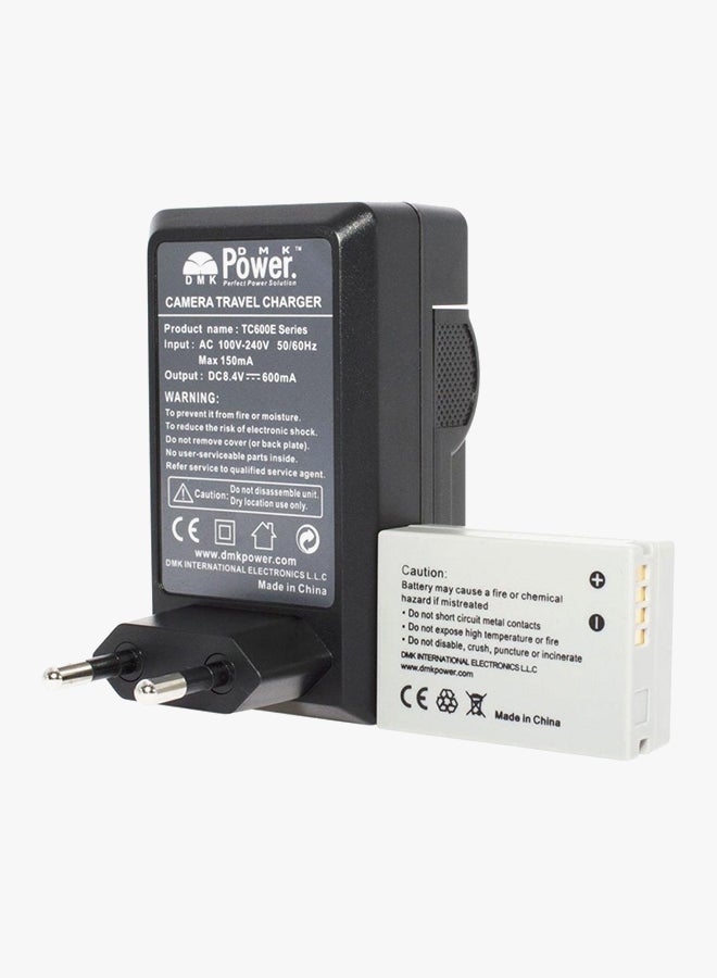 DMK Replacement Battery With Charger For Canon Powershot G15 SX40 SX50 HS G1X Camera Black - Image 3