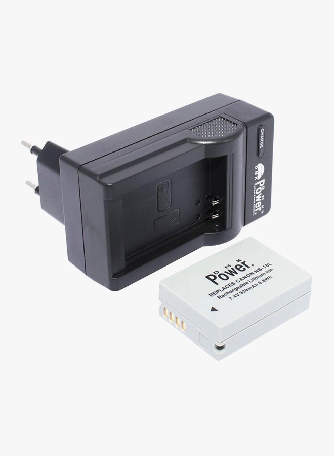 DMK Replacement Battery With Charger For Canon Powershot G15 SX40 SX50 HS G1X Camera Black - Image 2