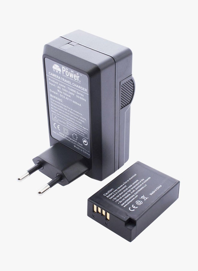 DMK Replacement Battery With Charger For Canon M3 750D 760D K*** X8i T6i T6s Camera Black - Image 3