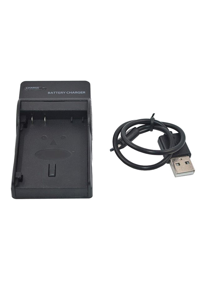 DMK - En-El14 Battery Charger For D3100 D3200 D3300 D5100 D5300 P7800 Camera Black - Image 1