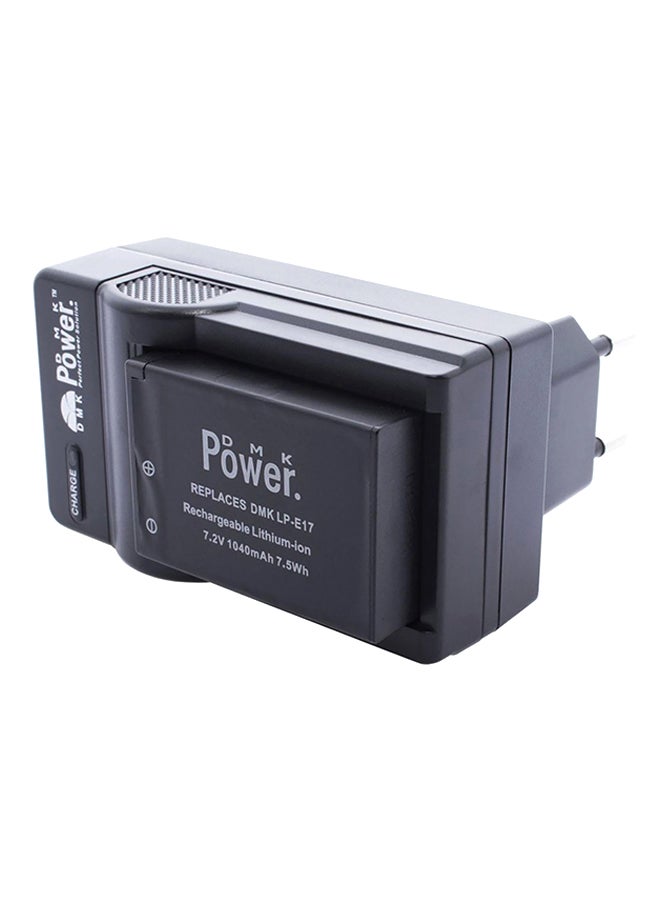 DMK Replacement Battery With Charger For Canon M3 750D 760D K*** X8i T6i T6s Camera Black - Image 1