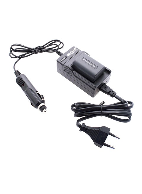 Power Np-Fh50 (1) Battery And (1) Tc600C Travel Chargerfor Sony Alpha Dslr-A230 A290 A330  Cameras Black