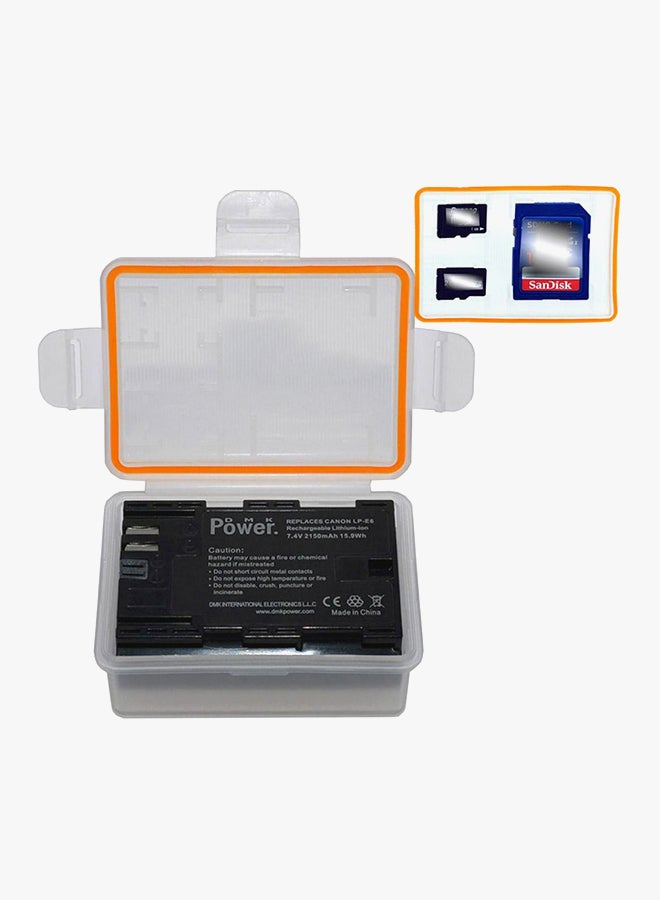 DMK Replacement Battery With Charger And Case For CANON EOS 6D 60D 7D 70D 5D Mark II III Black - Image 3