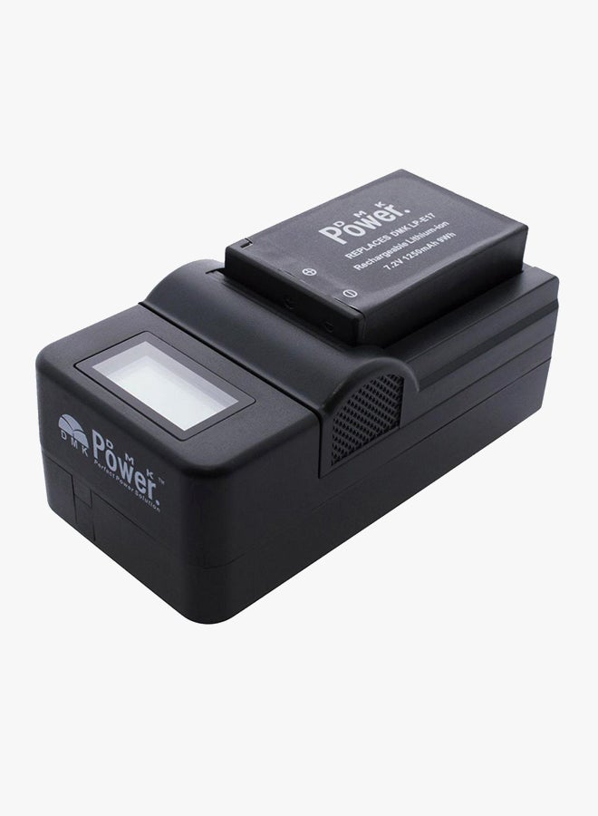 DMK Replacement Battery And LCD Charger For Canon M3 750D 760D K*** X8i T6i T6s Camera Black - Image 3