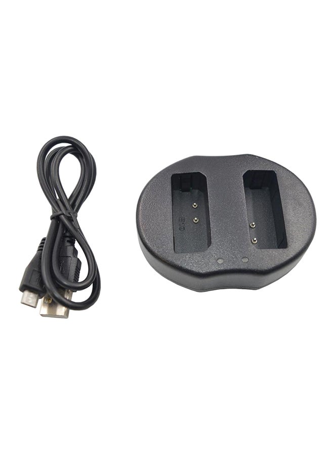 DMK 2 X En-El15 Batteries & 1 X En-El15 Double Usb Charger For Nikon D7000 D7100 D7200 Black - Image 1