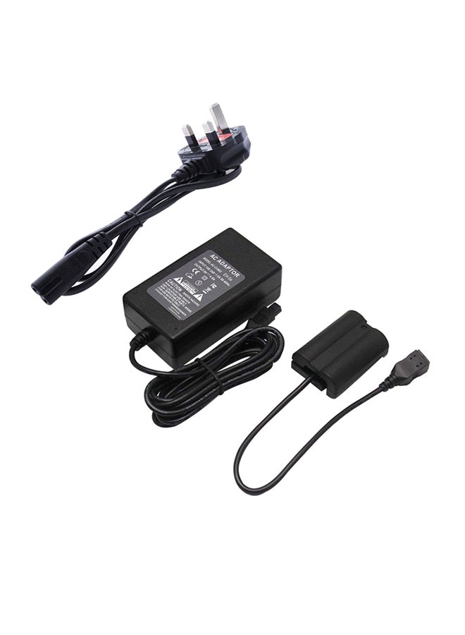 DMK - Replacement AC Power Charger For Nikon 1 V1 D500 D600 D610 D750 D800 D810 D7000 D7100 D7200 DSLR Camera Black - Image 1
