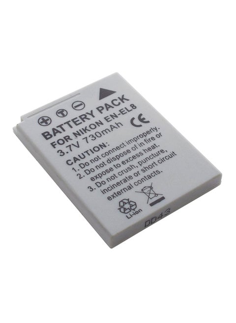 Replacement Battery For Nikon Coolpix P1 P2 S1 S2 S3 S5 S6 S7 S8 S50 Camera White
