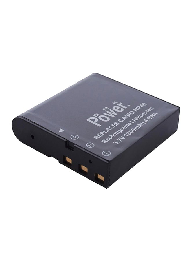 DMK Replacement Battery For EXILIM EX FC100 FC150 Z100 Z400 Z1050 Z1080 Z1200 Digital Camera Black - Image 1