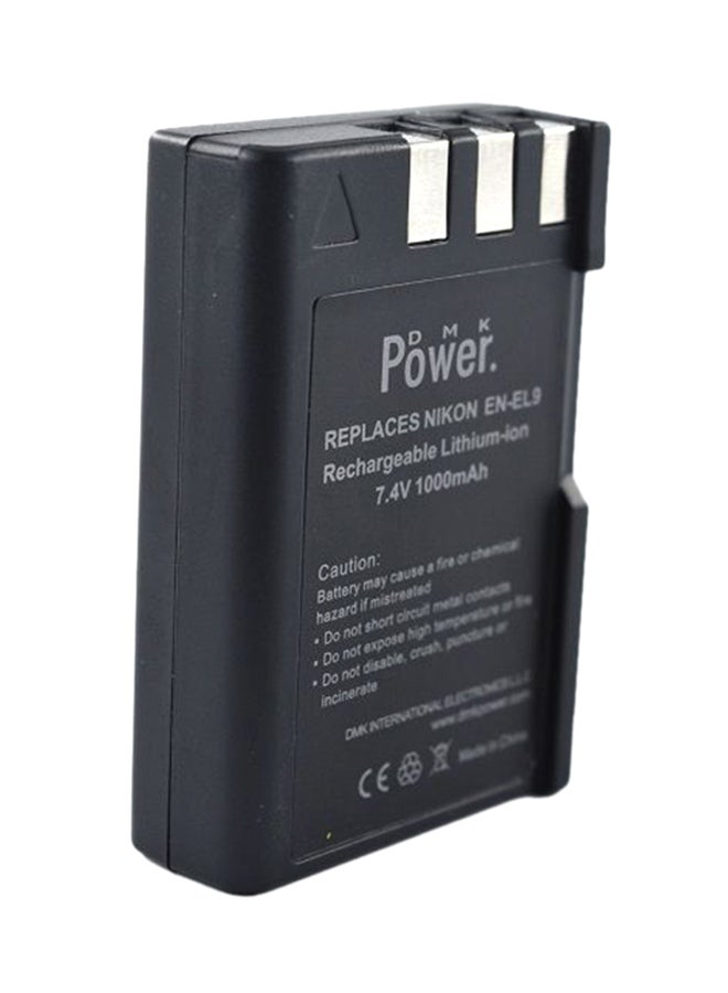 دي أم كي بطارية بديلة لكاميرا نيكون D40 D40x D60 D3000 D5000 أسود - Image 1