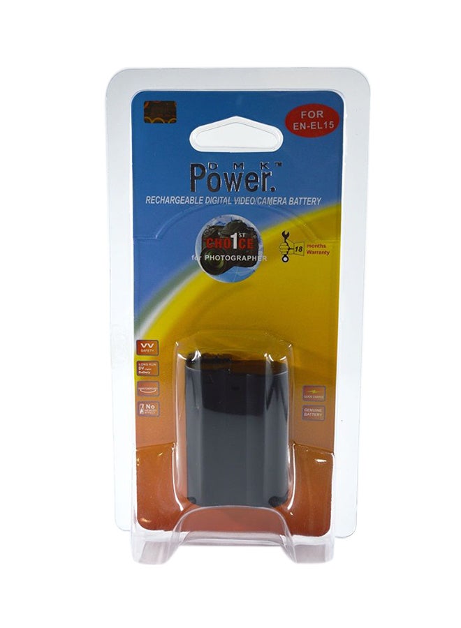 DMK En-El 15 For Nikon D7100 D800E D800 D810 D600 Latitude D610 Camera Black - Image 3