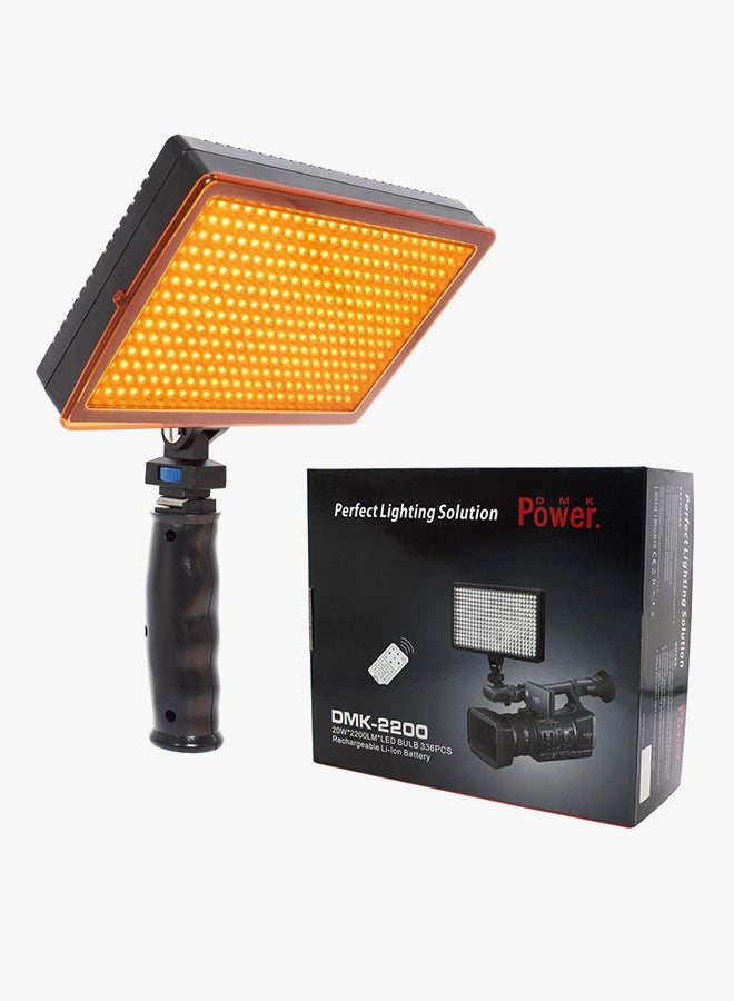 DMK LED Video Light With Light Stand Black - Image 2