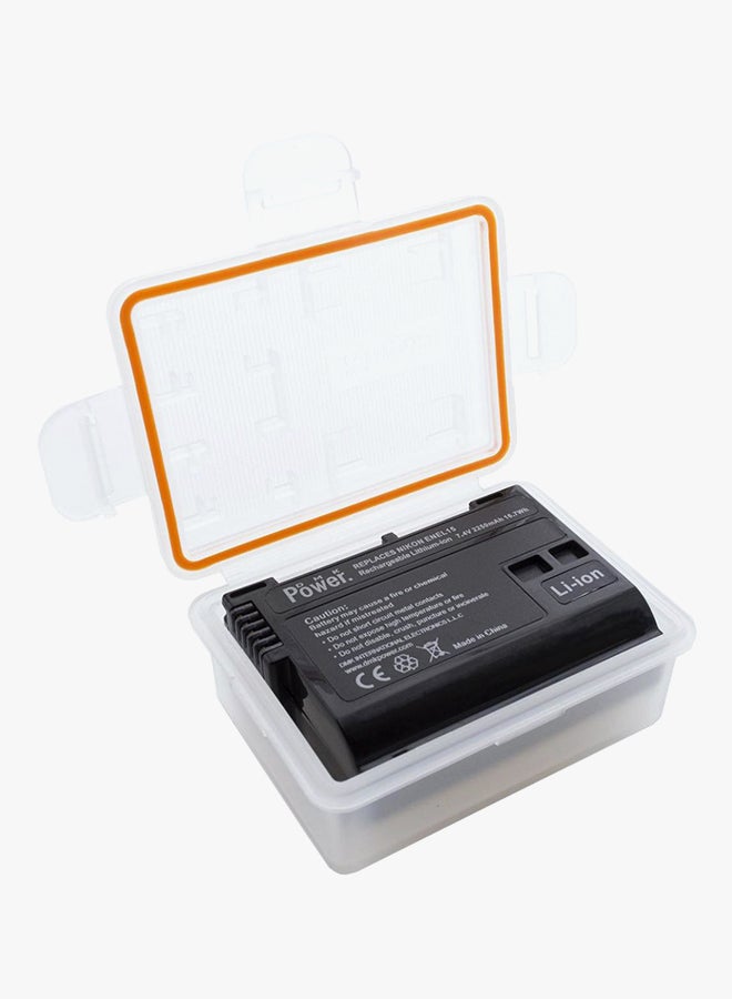 دي أم كي بطارية بديلة لكاميرا نيكون D600 D610 D800 D810 D7000 D750 مع علبة أسود - Image 2