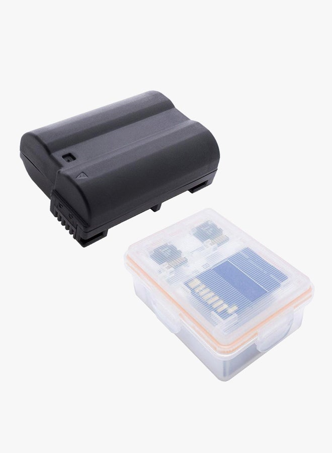 دي أم كي بطارية بديلة لكاميرا نيكون D600 D610 D800 D810 D7000 D750 مع علبة أسود - Image 3