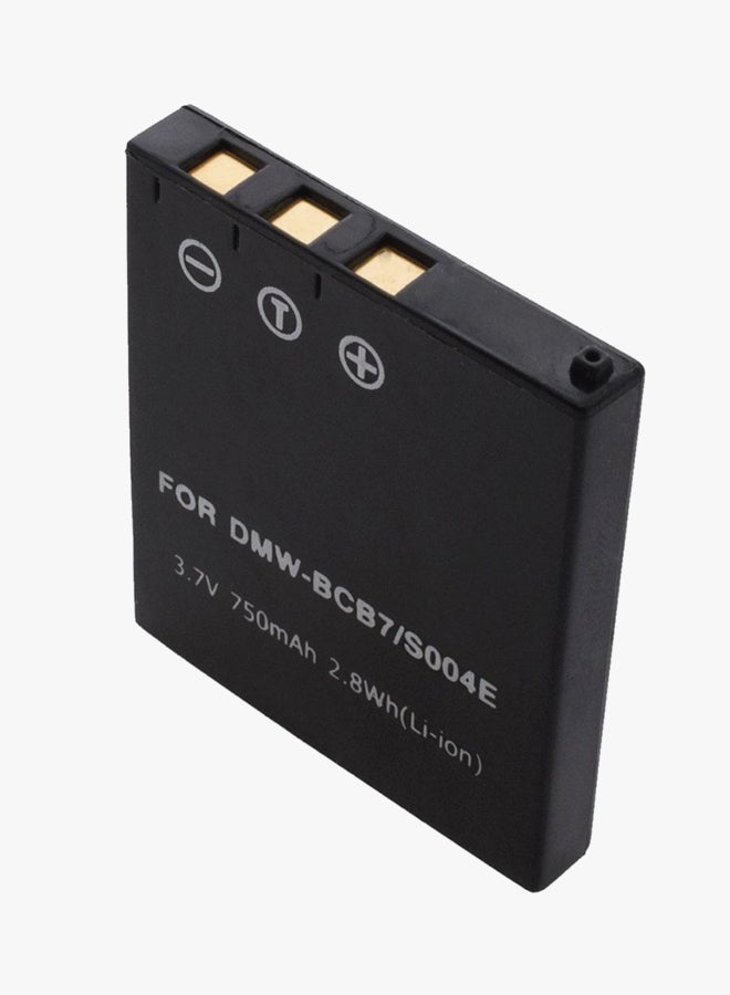 DMK - Replacement Battery For Panasonic DMW-BCB7 CGA-S004 S004A 1B S004E 1B Camera Black - Image 1