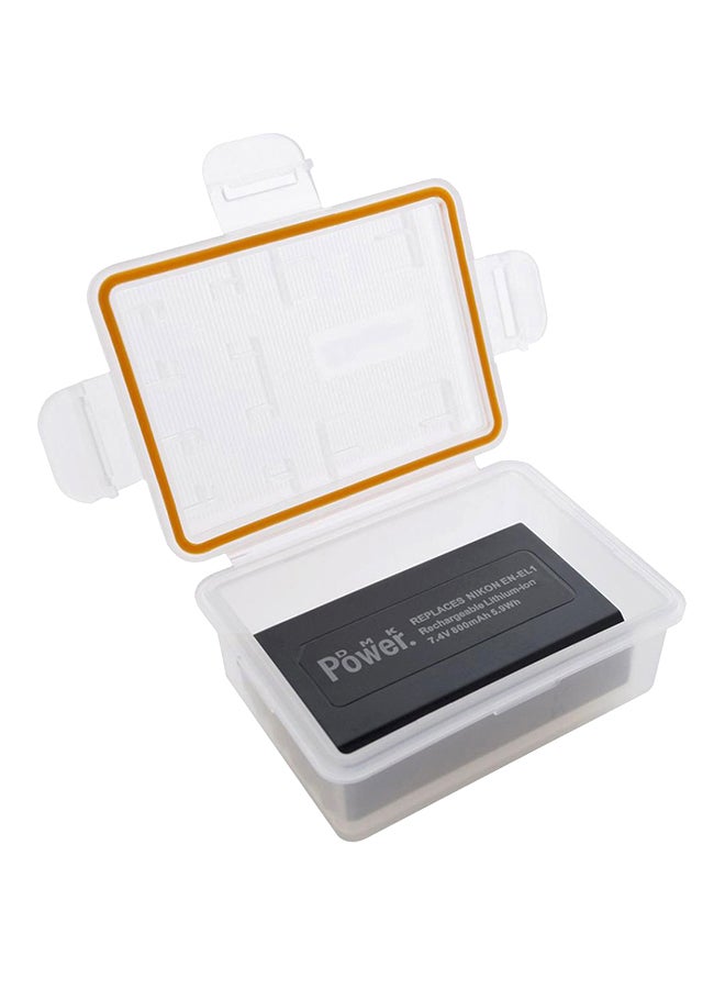 DMK EN-EL1 Replacement Battery With Case Black - Image 1