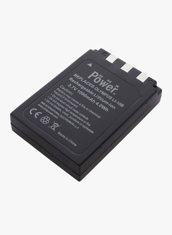 DMK Replacement Battery For Li-10B Li-12B Stylus 300 400 500 600 800 C-50 60 70 470 760 770 Camera Black - Image 3