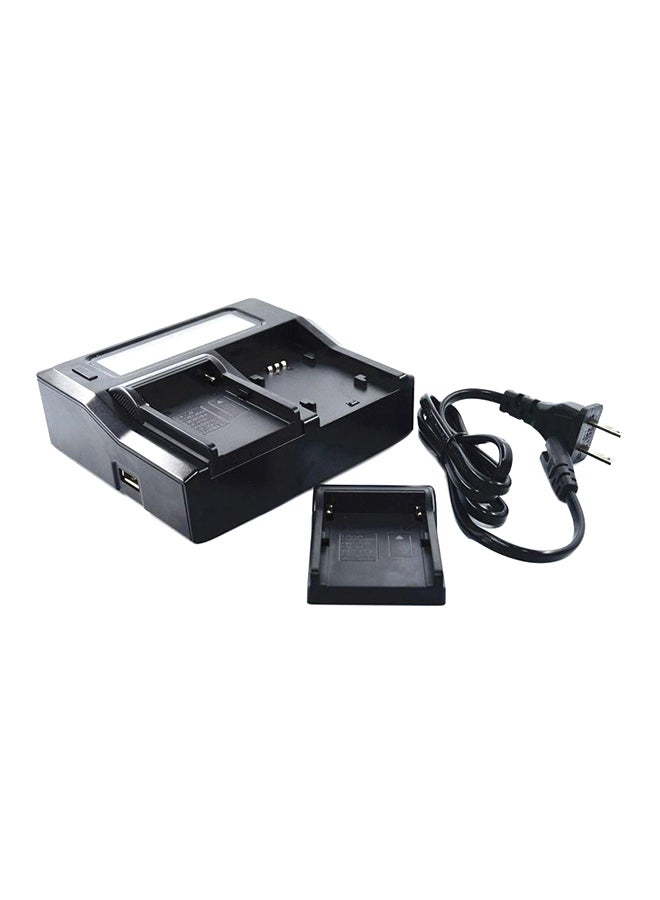DC-01 DUAL DIGITAL BATTERY CHARGER LP-E10 For Canon REBEL T3 T5 T6 EOS 1100D 1200D 1300D Camera Black