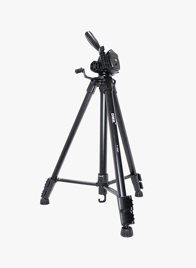 DMK T590 Tripod For Canon 5DIII/II/6D/760D/750D/700D and Nikon D810/D750/D7200/D500 Black - Image 2