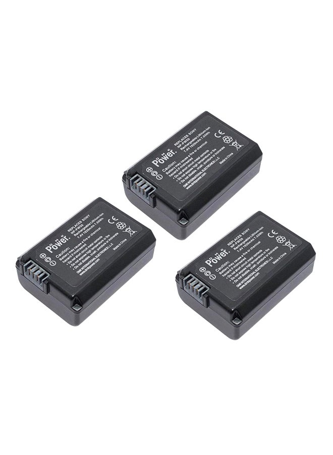 دي أم كي بطارية من DMK باور لكاميرات سوني نيكس-3 3N/ نيكس-5T/ نيكس-6/ نيكس-7/ A5000/ A6000/ A7، طراز Np-Fw50 أسود - Image 1