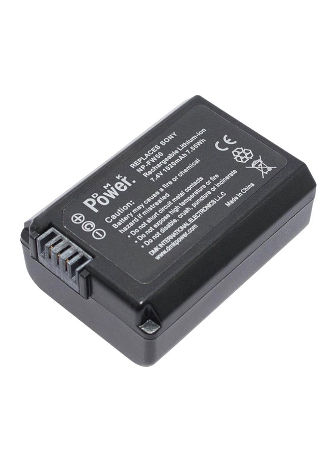 DMK Np-Fw50 Battery For Sony Nex-3 3N Nex-5T Nex-6 Nex-7 A5000 A6000 A7 Cameras Black - Image 1