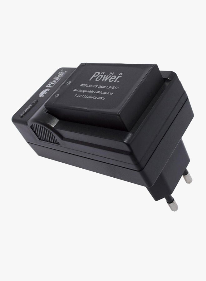 DMK Battery Charger For Canon M3 750D 760D K**s X8i T6i T6s Camera - LP-E17 Black - Image 2