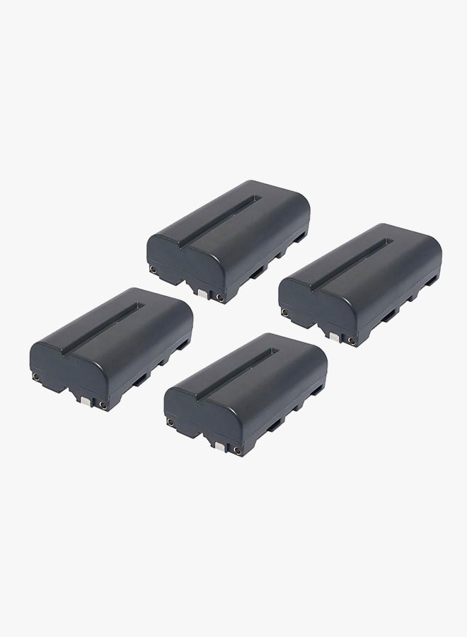 DMK Pack Of 4 NP-F570/F550 Replacement Battery Black - Image 2